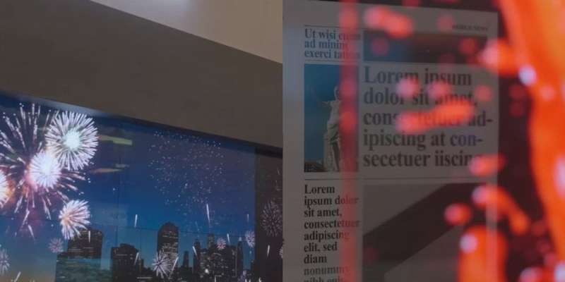Техніка з майбутнього. Samsung представила перший у світі прозорий дисплей — відео